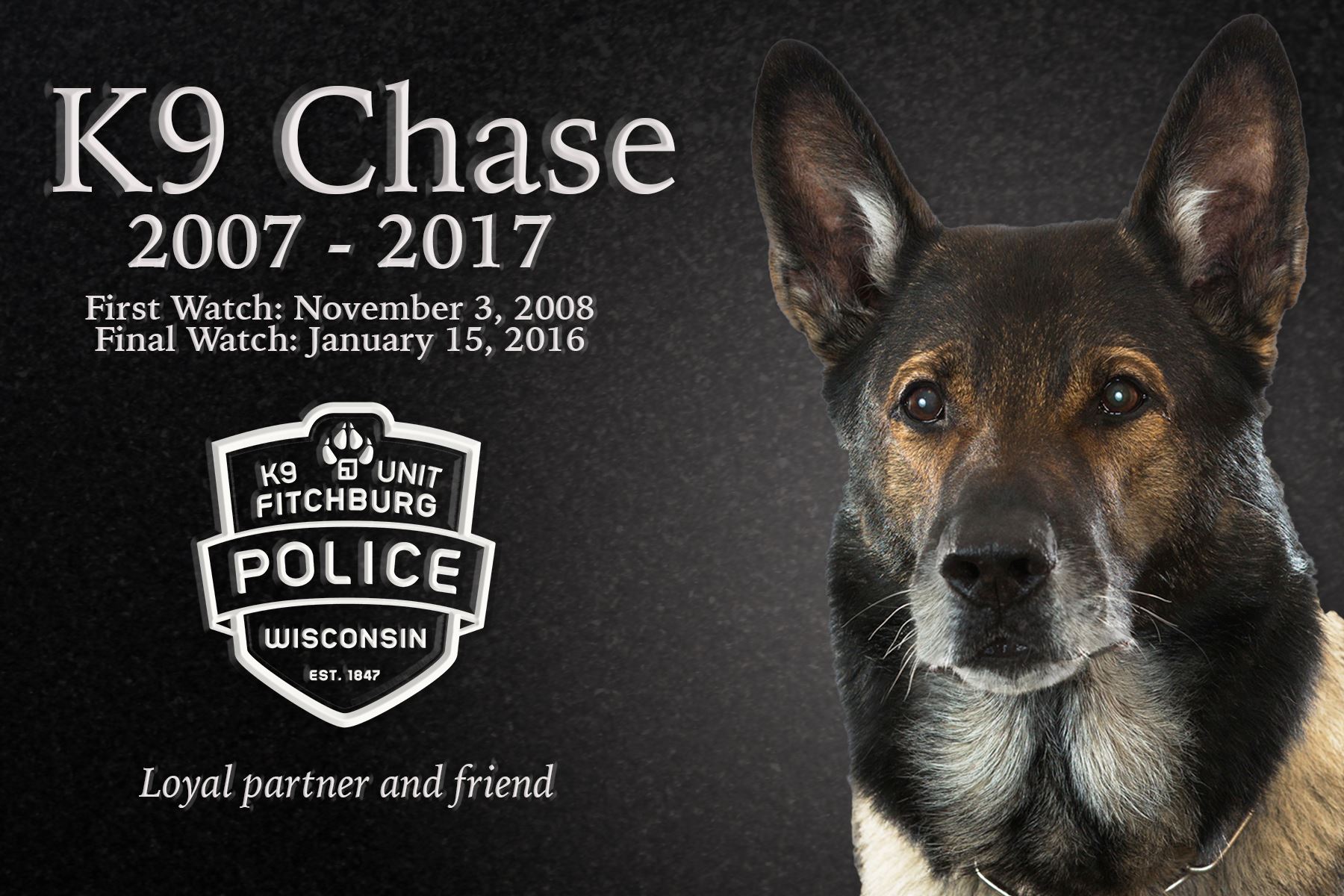 K9 Chase Memorial
