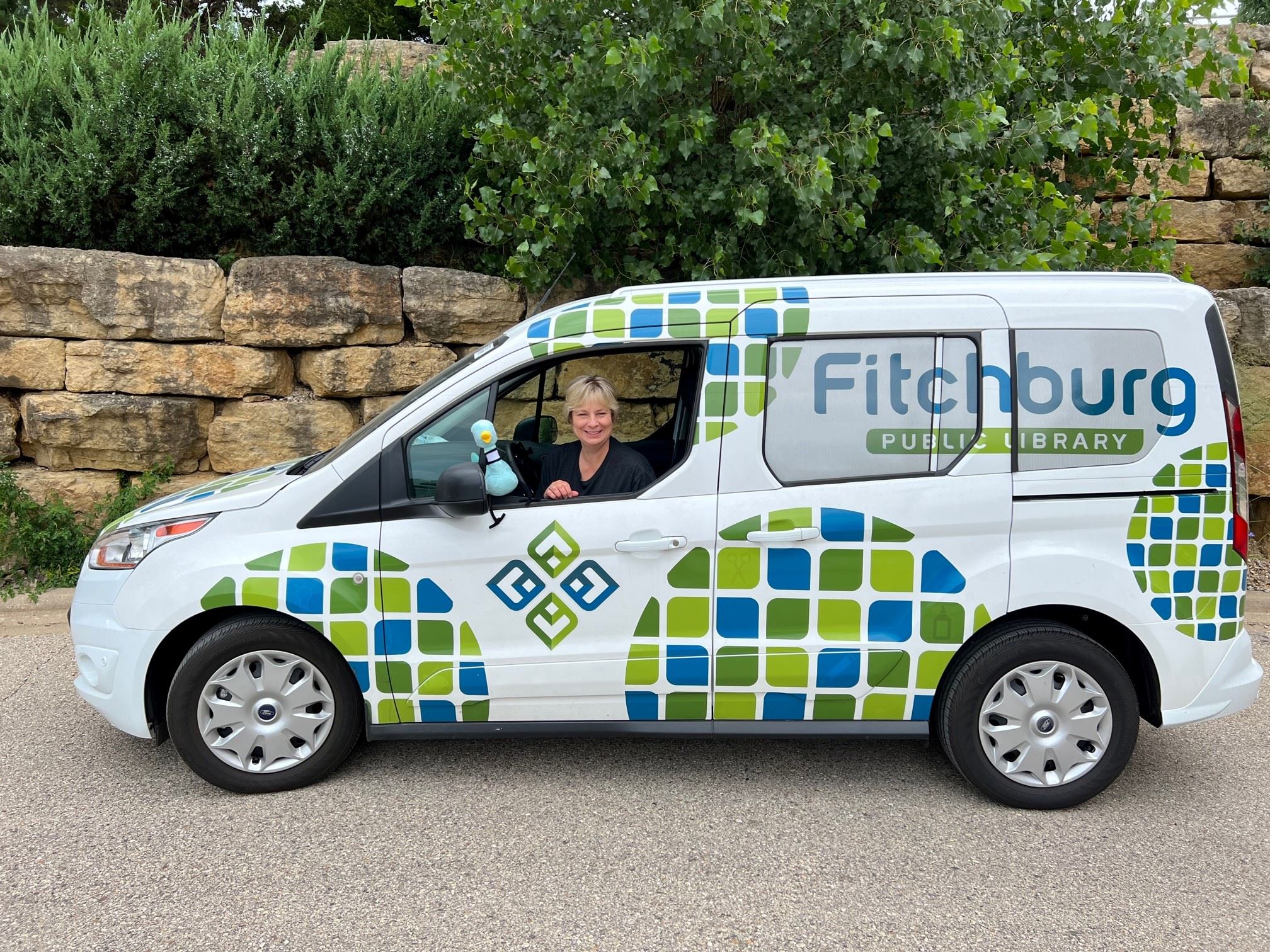Outreach Librarian in the Fitchburg Public Library Van