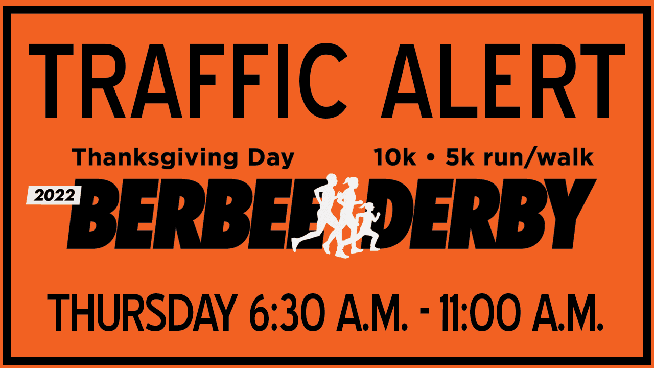 berbee 2022 traffic alert sign