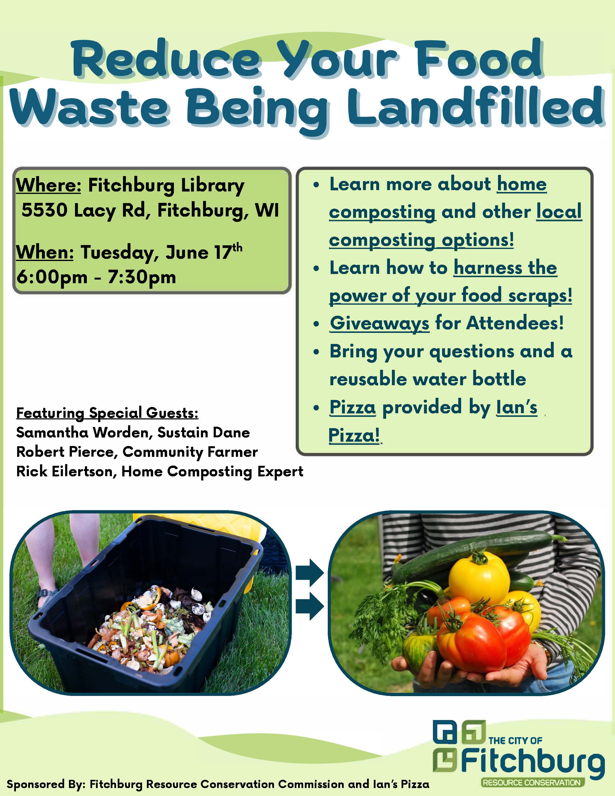 Reduce Your Food Waste Being Landfilled