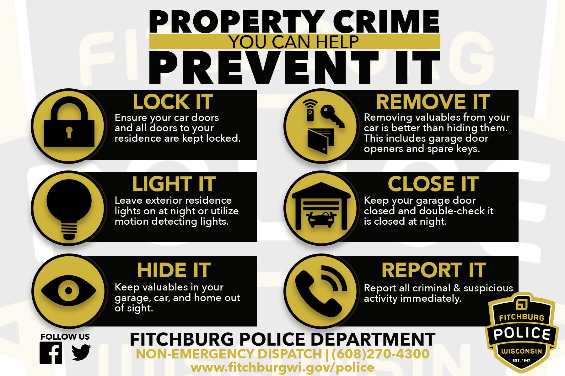 property crime prevention 2018