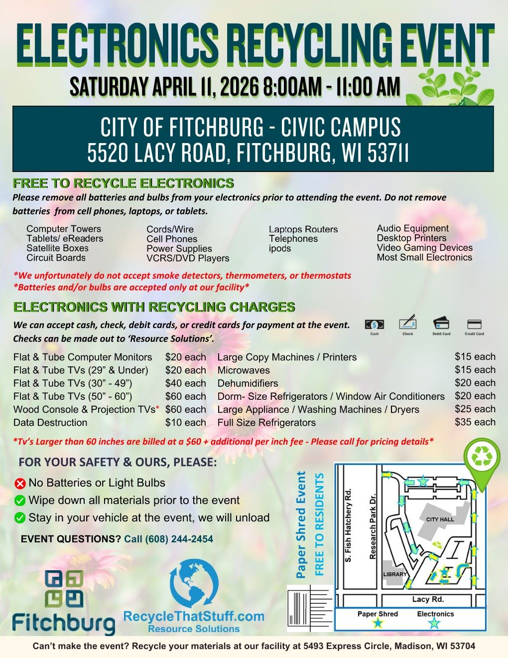 Fitchburg Spring 2026 Event Flyer
