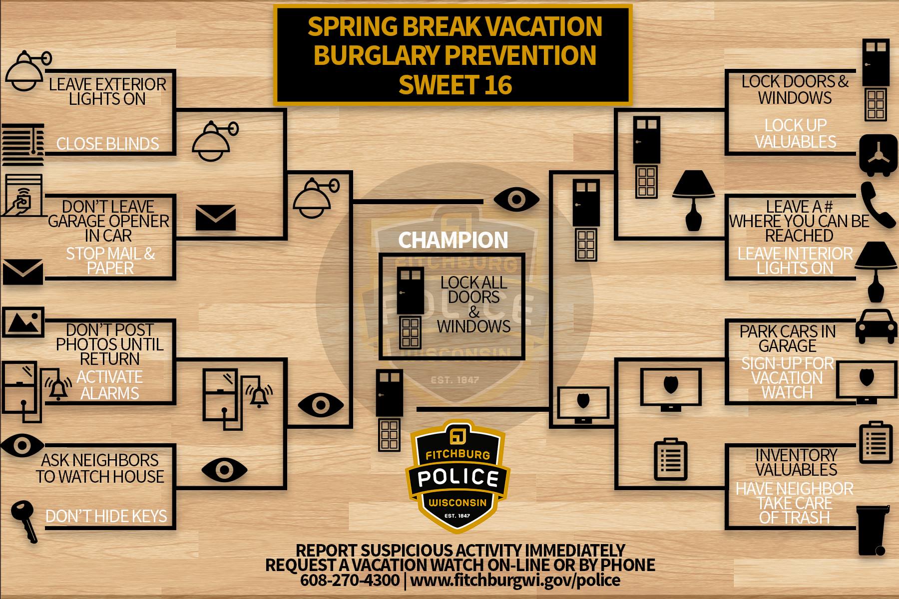 Spring Break Burglary Tips